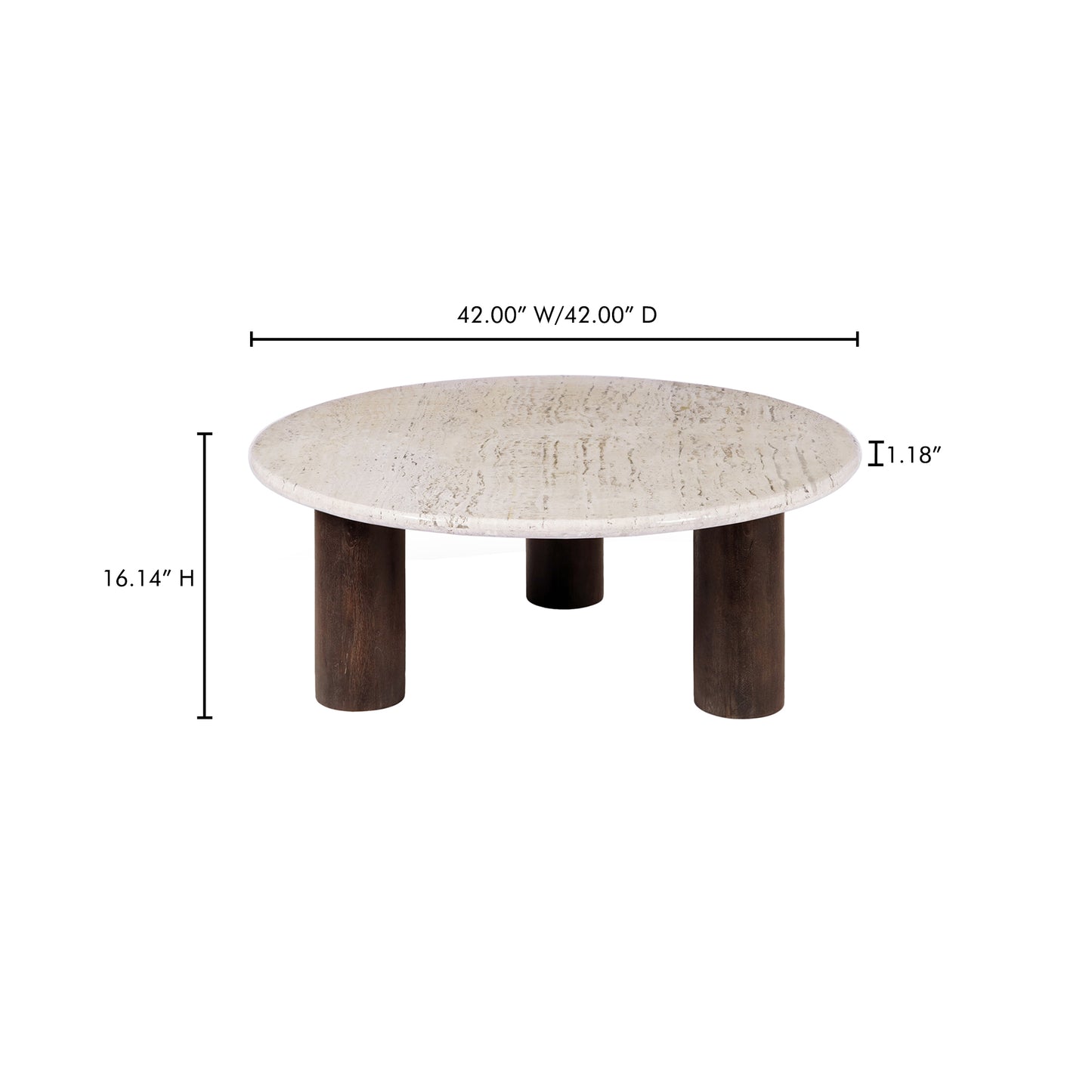 Landon Coffee Table Beige Travertine image 10