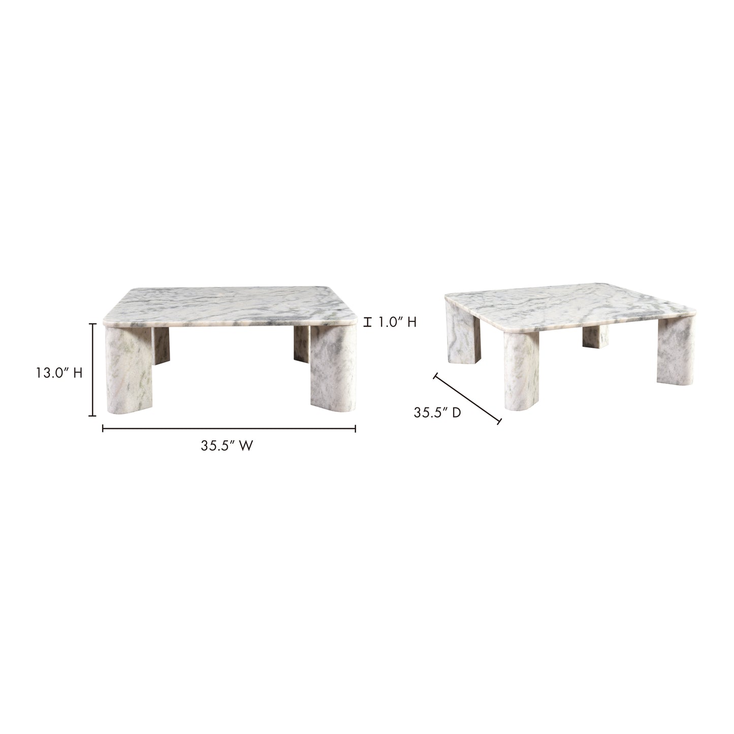 Segment Coffee Table Ashen Grey image 8