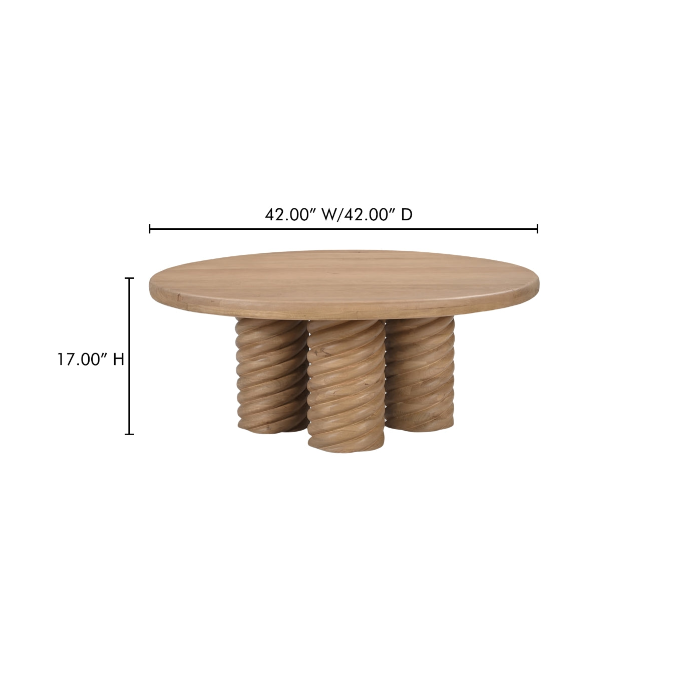 Moe’s Treccia Coffee Table Oak