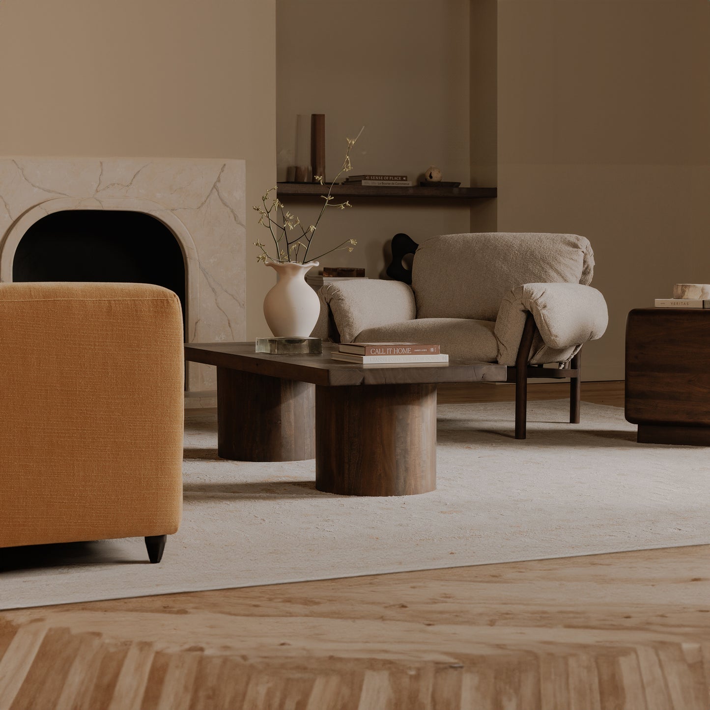 Moe’s Hadley Coffee Table Warm Brown