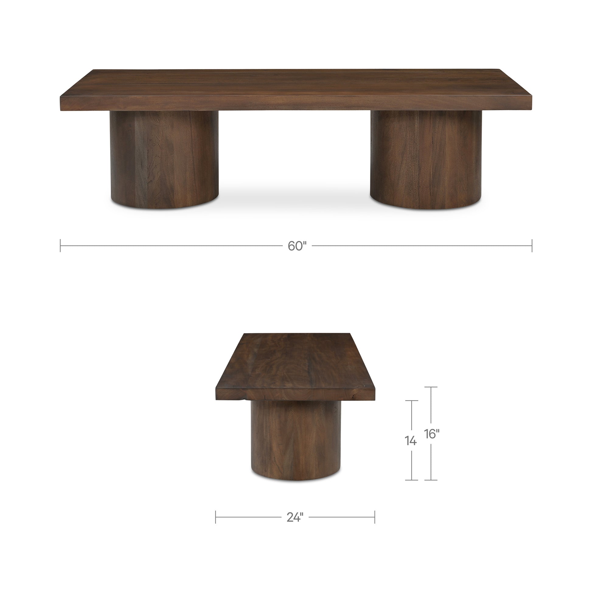 Moe’s Hadley Coffee Table Warm Brown