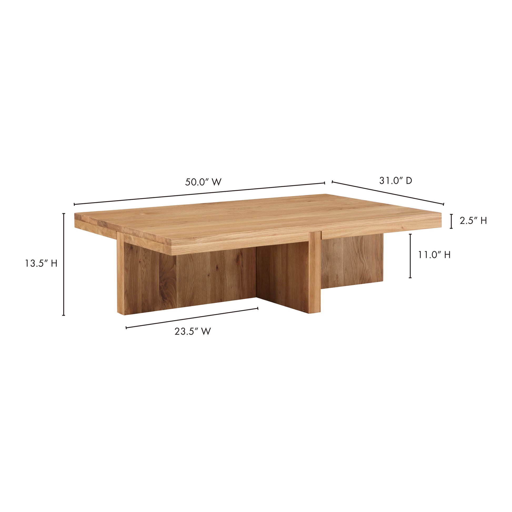 Folke Rectangular Coffee Table Natural image 9