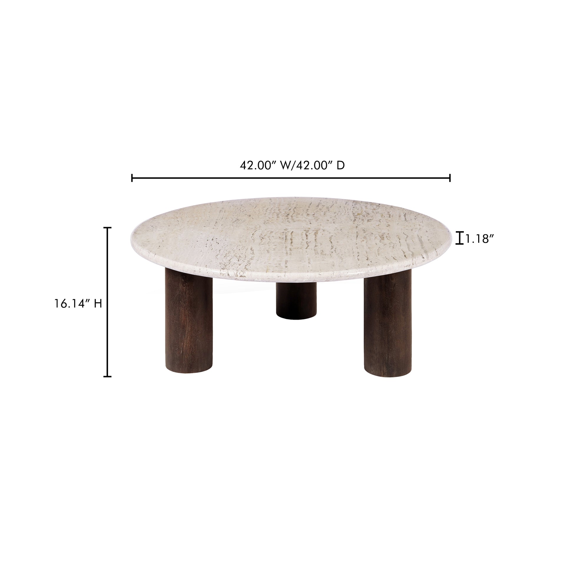 Landon Coffee Table Beige Travertine image 10