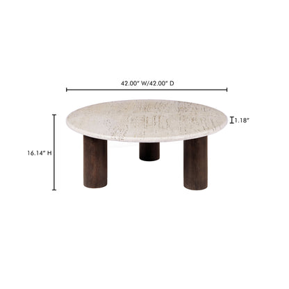 Landon Coffee Table Beige Travertine image 10