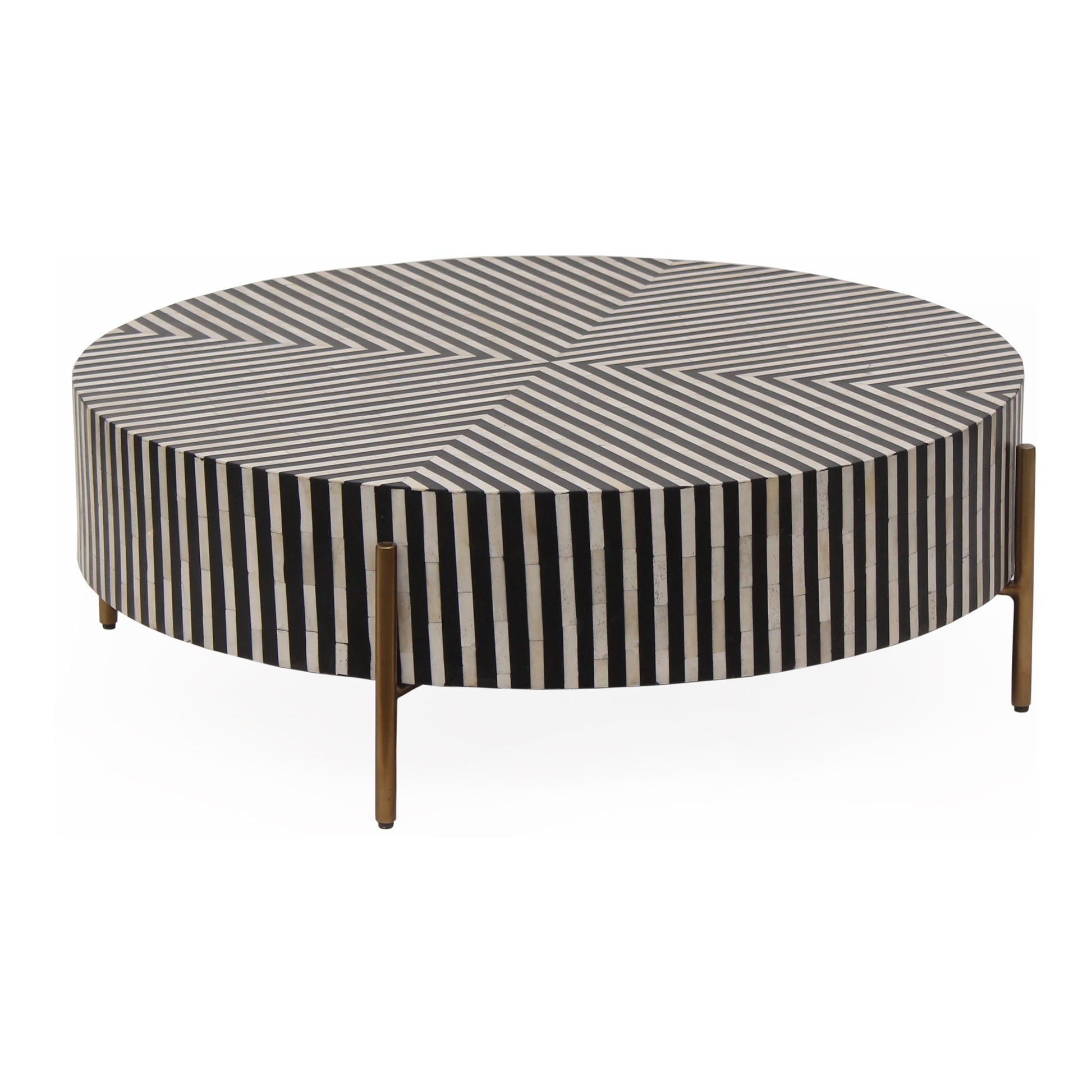 Chameau Small Coffee Table Black and White image 2