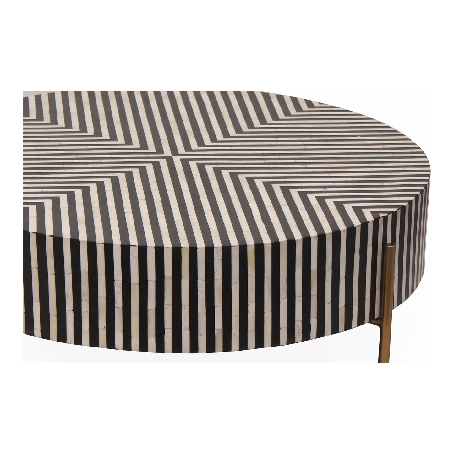Chameau Small Coffee Table Black and White image 4