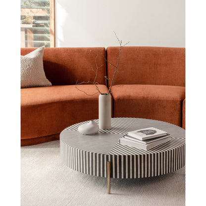 Chameau Small Coffee Table Black and White image 6