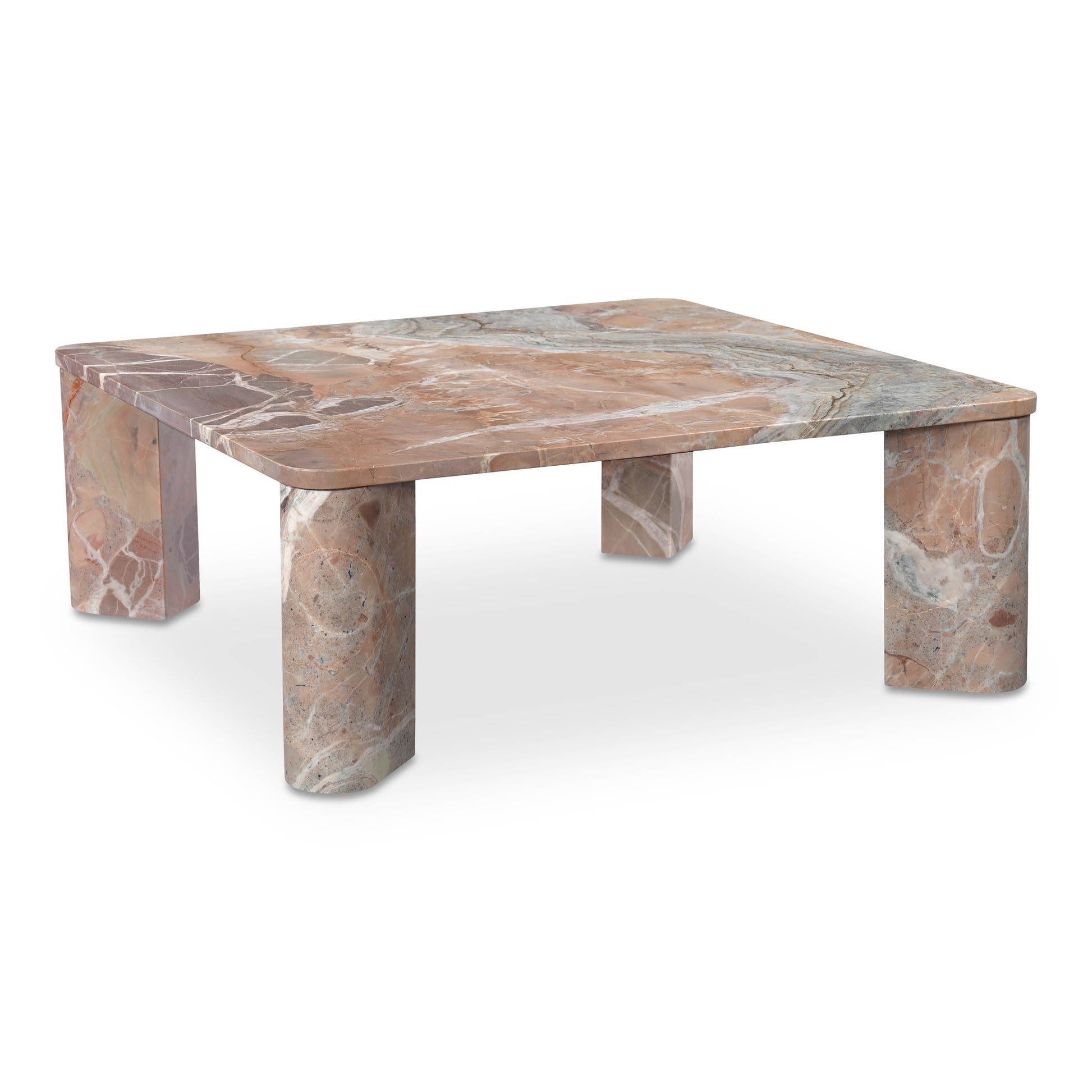 Segment Coffee Table Orange Levante Marble image 2