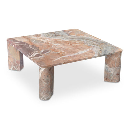 Segment Coffee Table Orange Levante Marble image 4