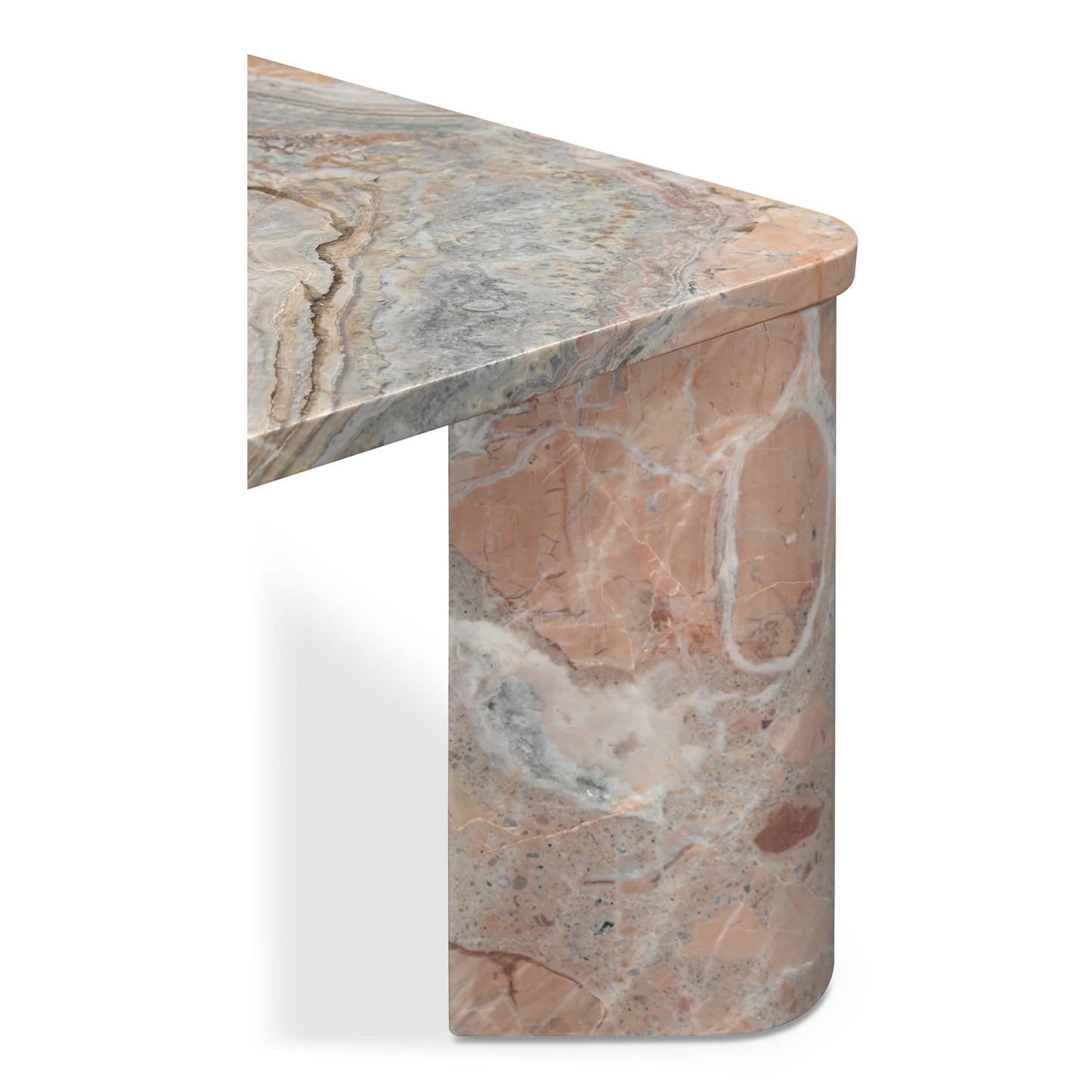 Segment Coffee Table Orange Levante Marble image 5
