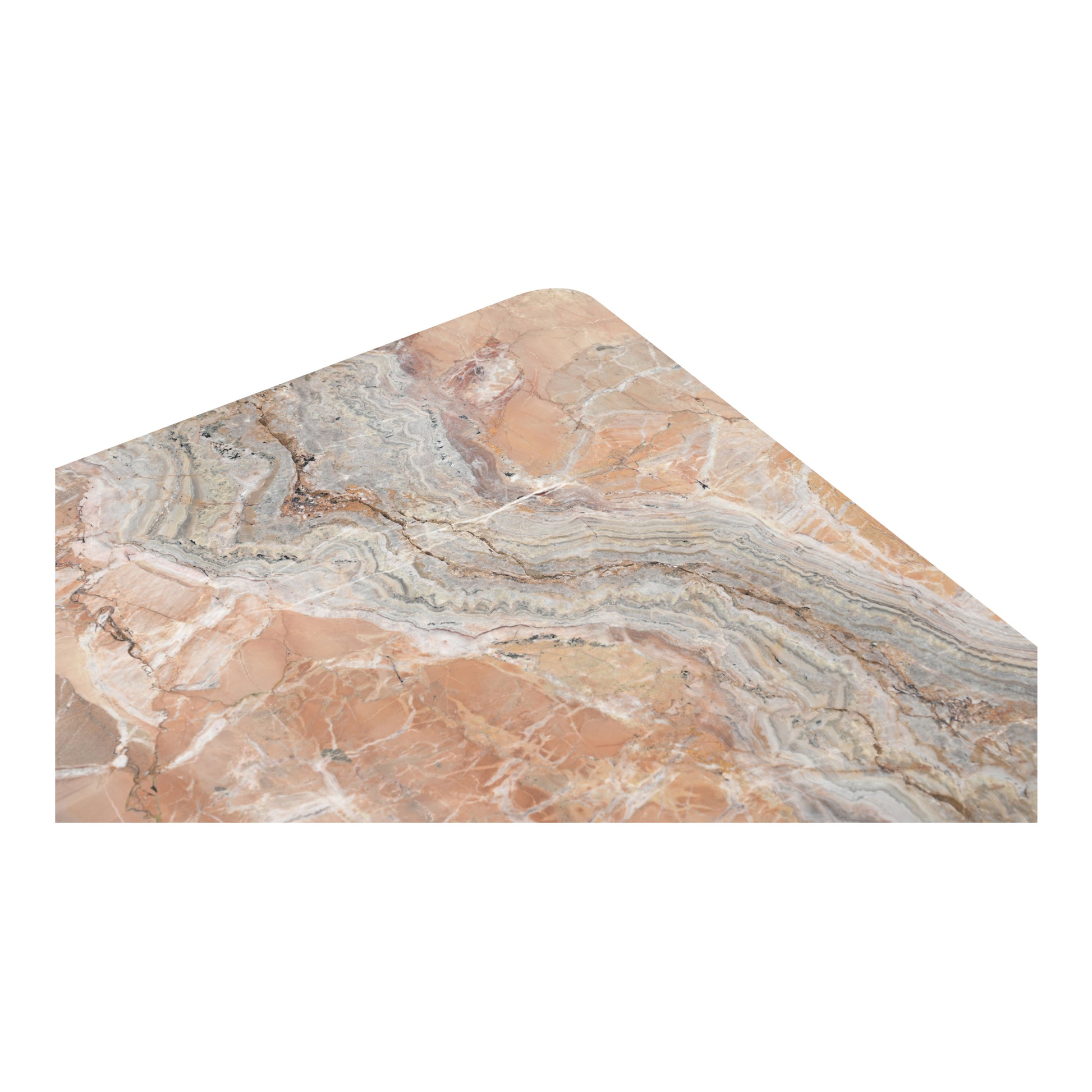 Segment Coffee Table Orange Levante Marble image 6