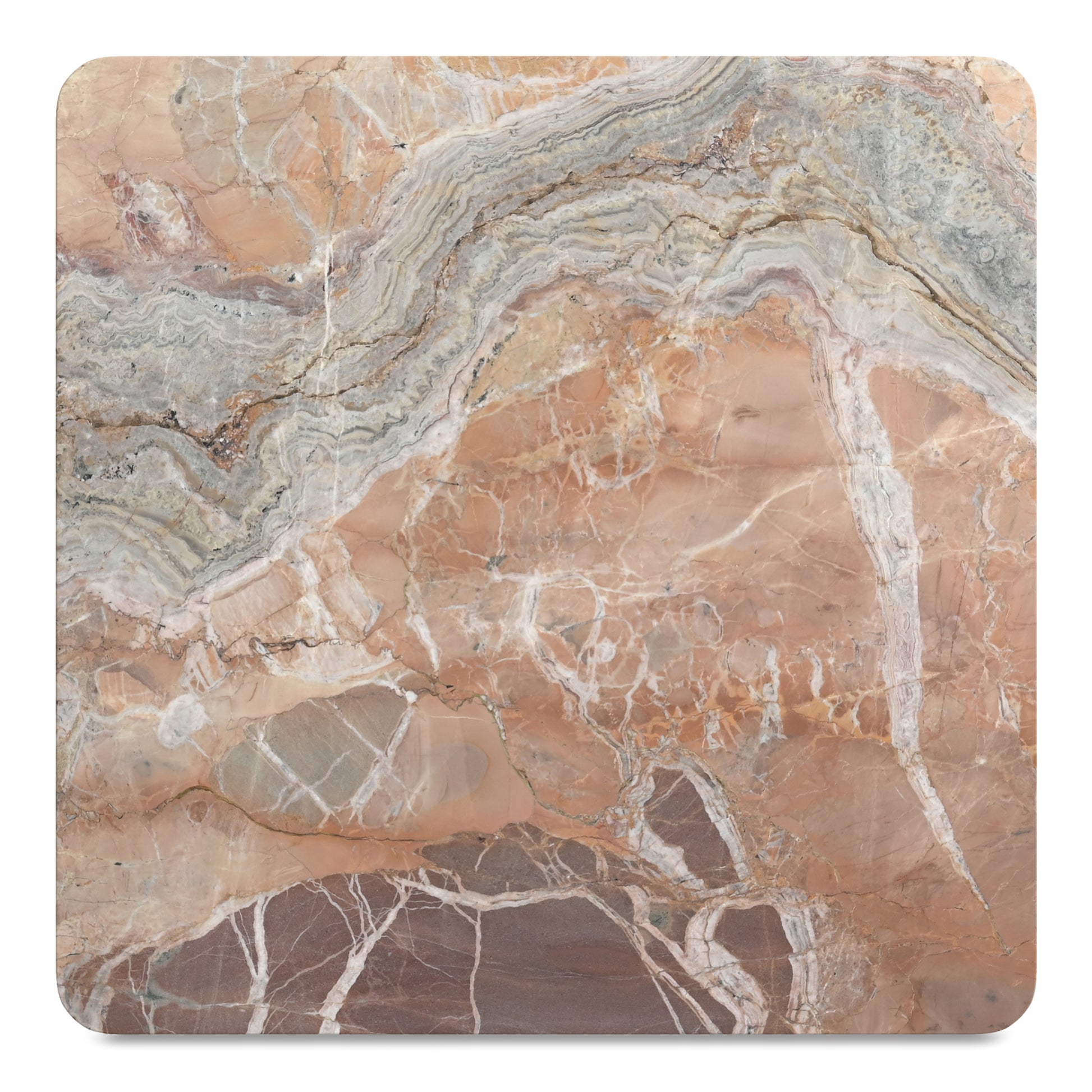 Segment Coffee Table Orange Levante Marble image 7