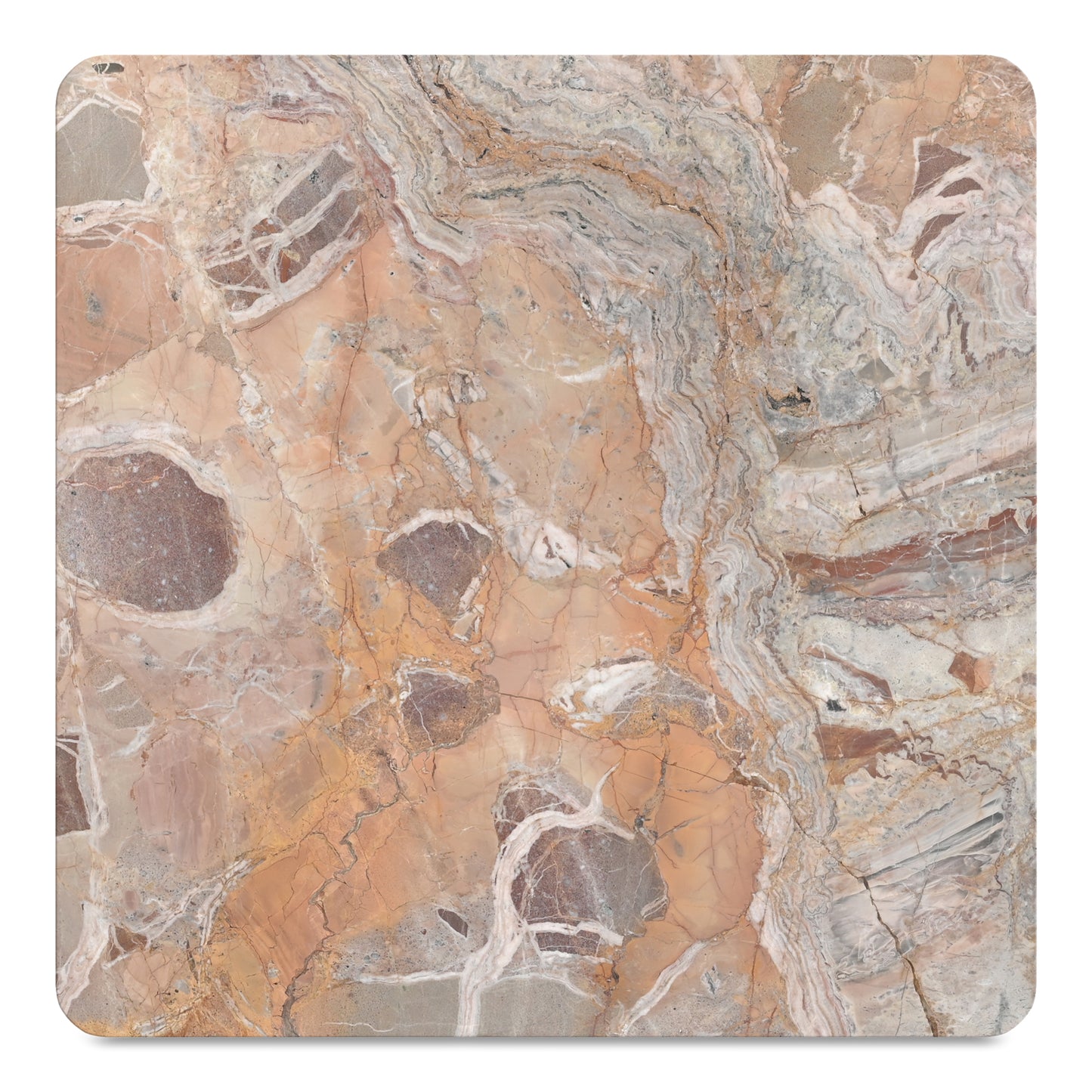 Segment Coffee Table Orange Levante Marble image 8