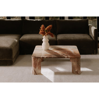 Segment Coffee Table Orange Levante Marble image 9