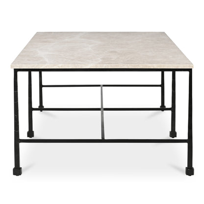 Moe’s River Botticino Marble Coffee Table