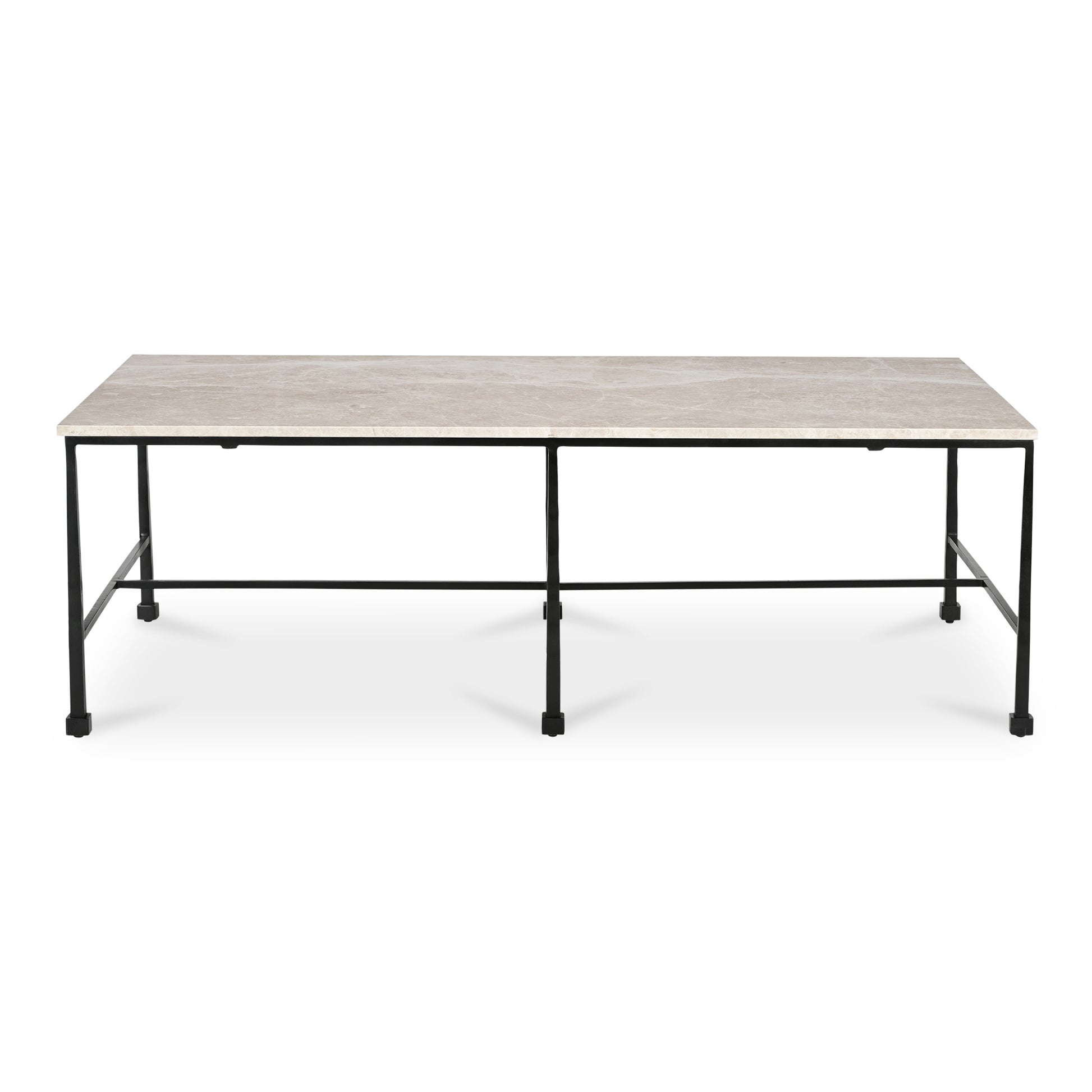 Moe’s River Botticino Marble Coffee Table