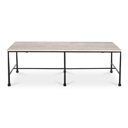 Moe’s River Botticino Marble Coffee Table