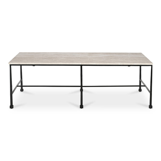 Moe’s River Botticino Marble Coffee Table