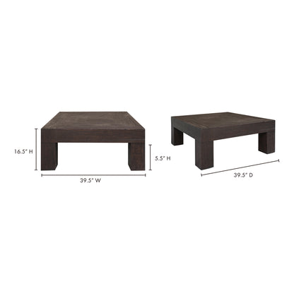 Evander Coffee Table Rustic Brown image 7