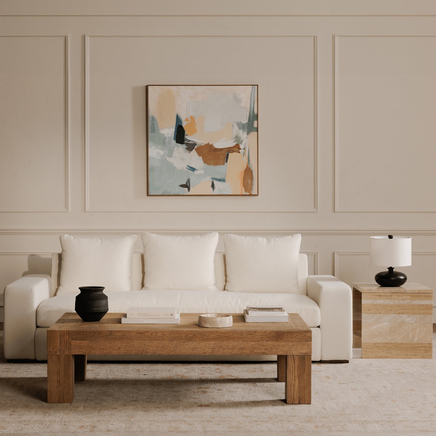 Moe’s Evander Rectangular Coffee Table Aged Oak