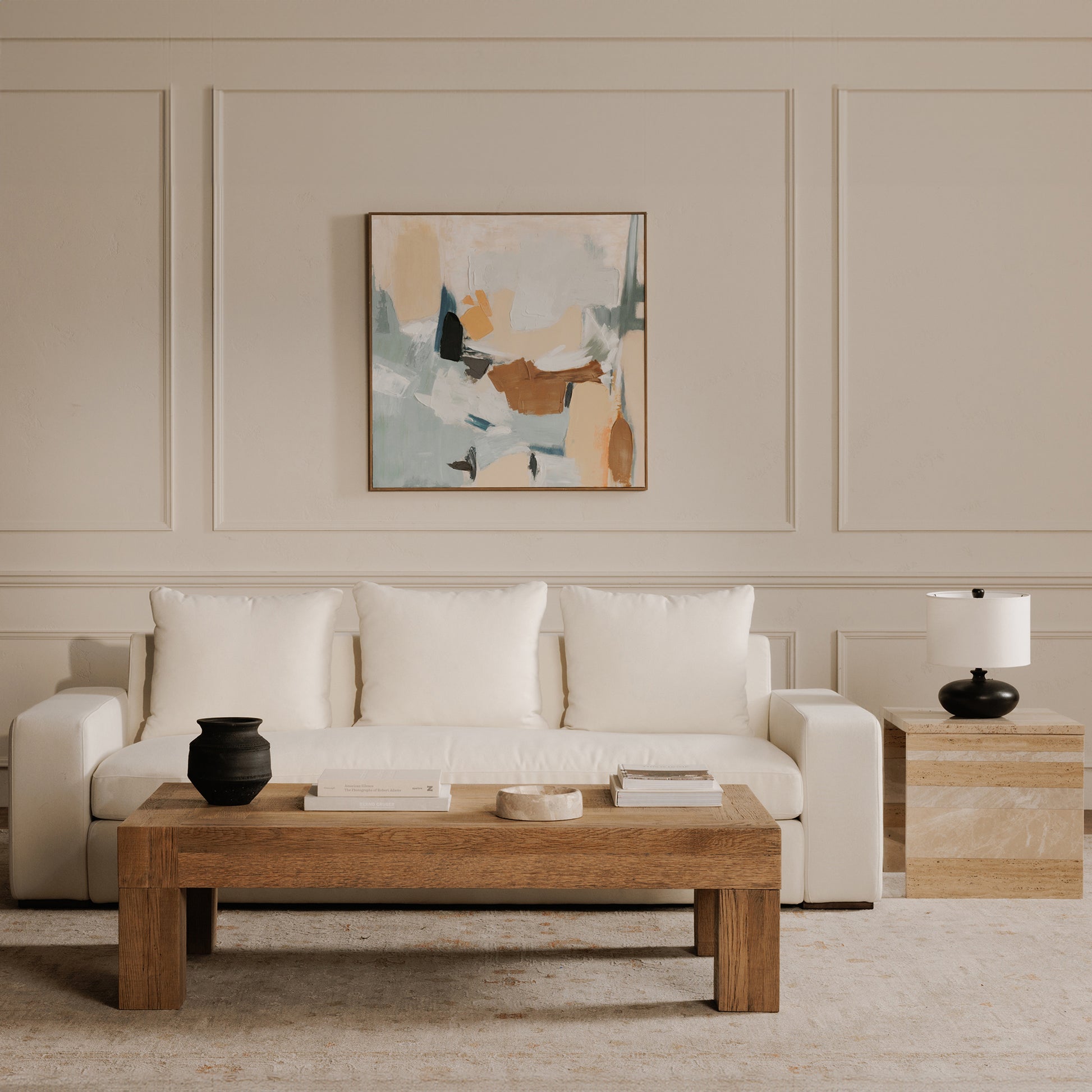 Moe’s Evander Rectangular Coffee Table Aged Oak