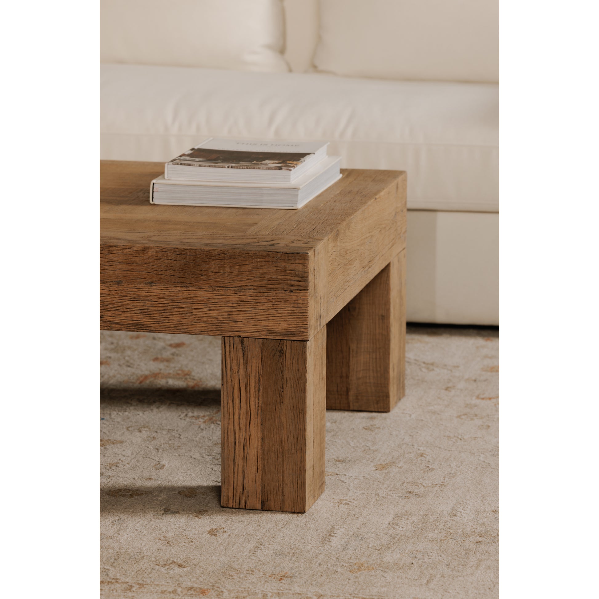 Moe’s Evander Rectangular Coffee Table Aged Oak
