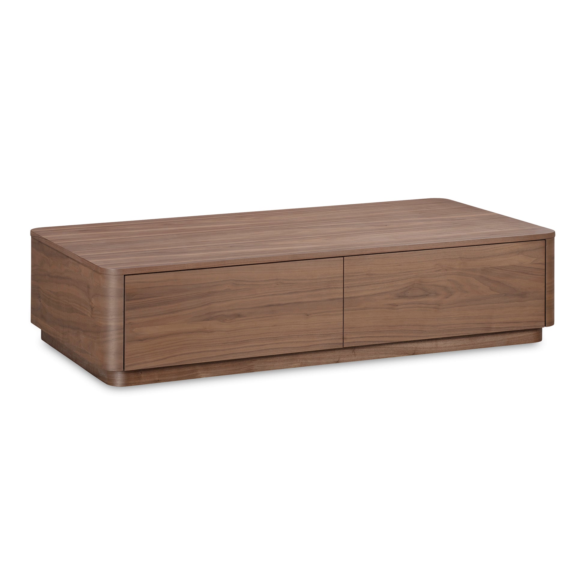 Round Off Coffee Table Walnut Brown image 2