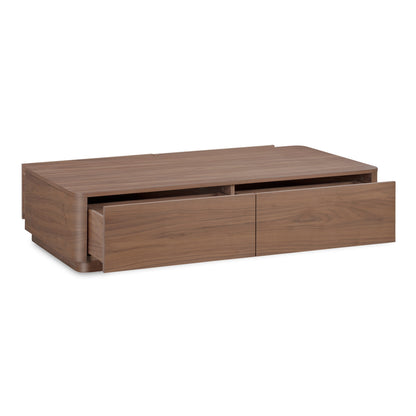 Round Off Coffee Table Walnut Brown image 5