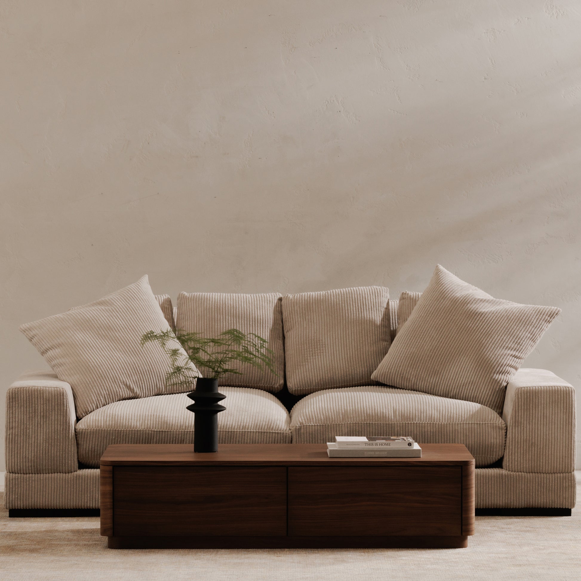 Round Off Coffee Table Walnut Brown image 8