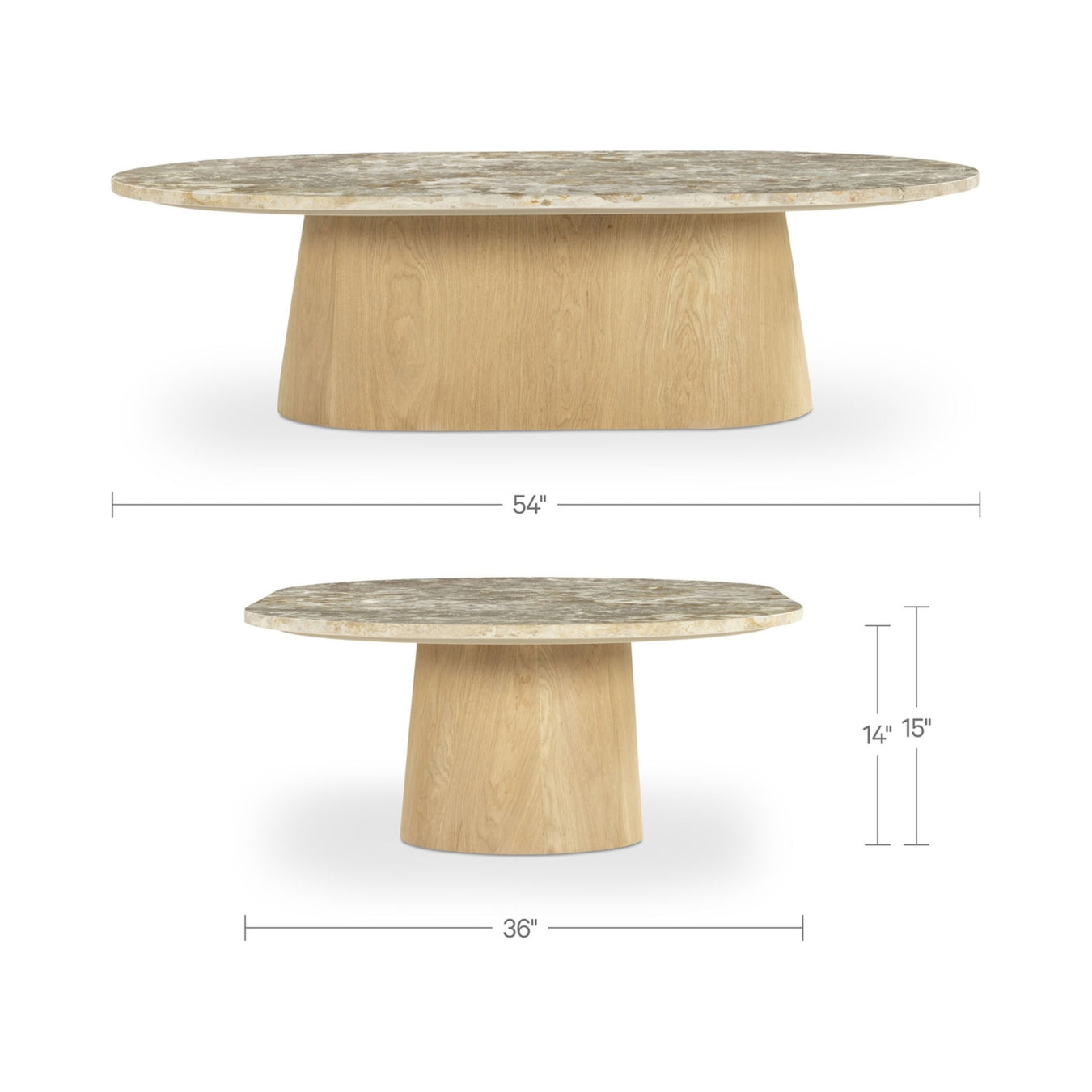 Moe’s Carly Coffee Table Panther Marble