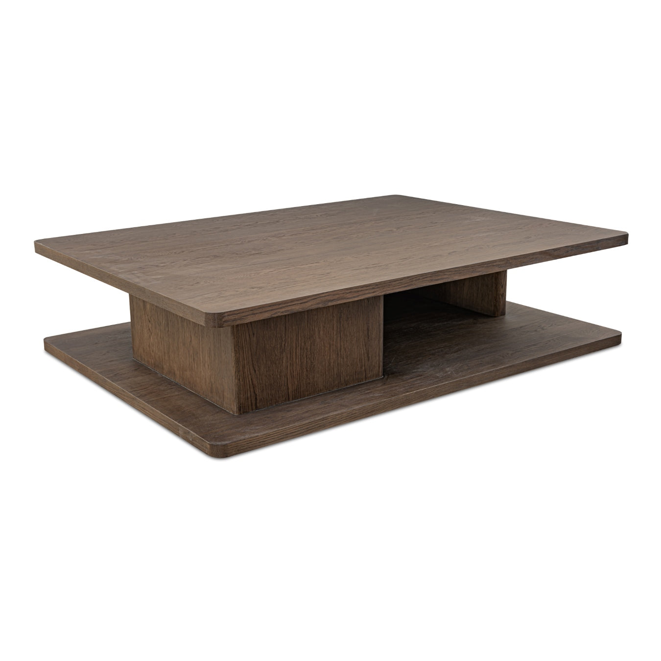 Moe’s Casey Coffee Table Oak Dark Brown