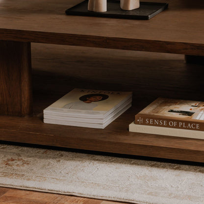 Moe’s Casey Coffee Table Oak Dark Brown