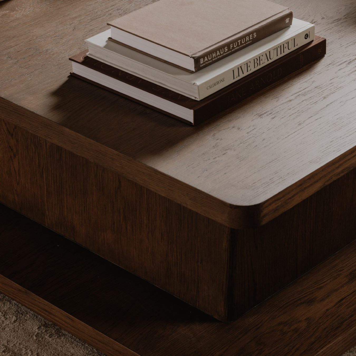 Moe’s Casey Large Coffee Table Oak Dark Brown