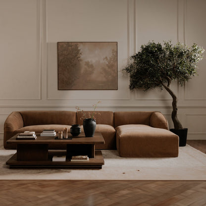 Moe’s Casey Large Coffee Table Oak Dark Brown