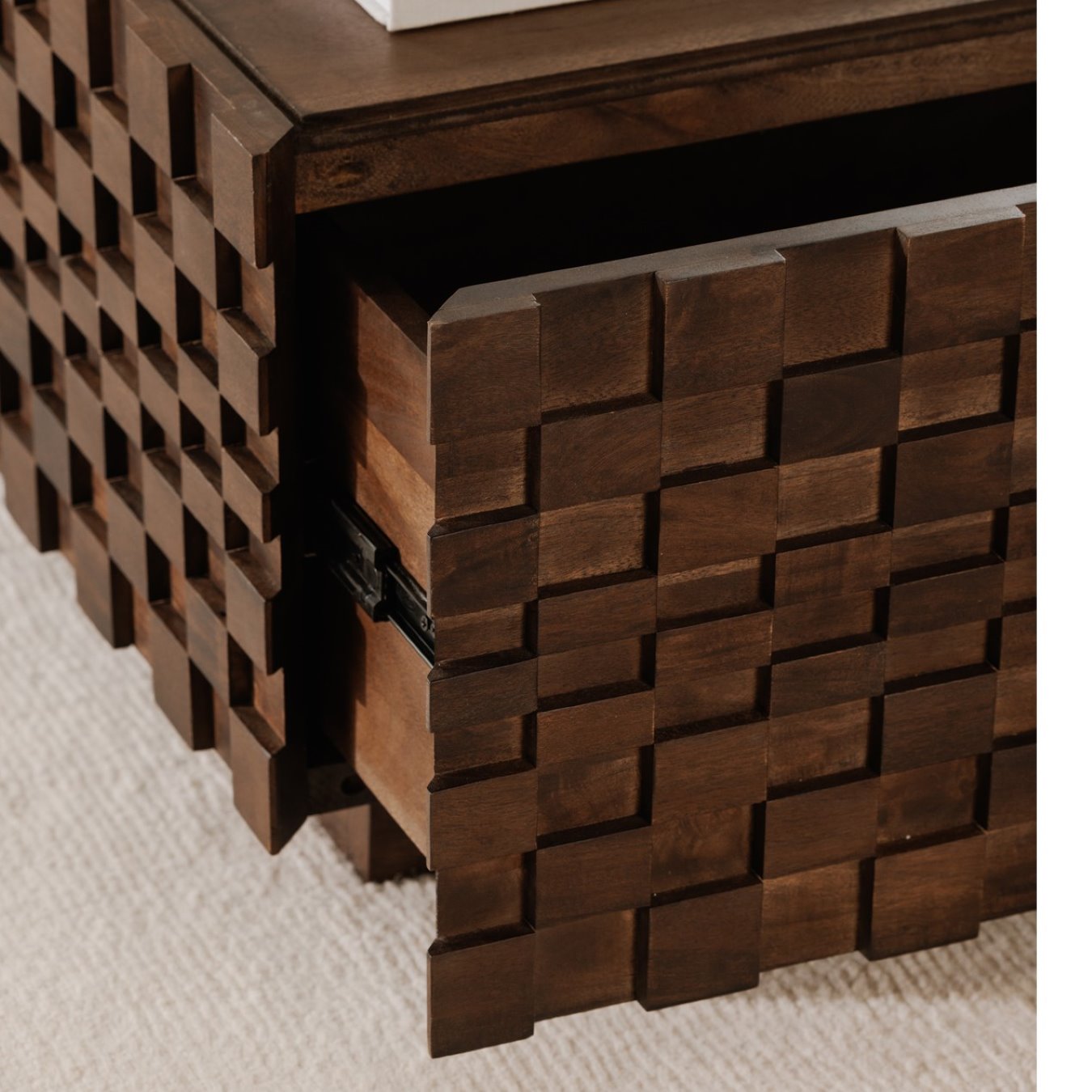 Moe’s Easton Storage Coffee Table Acacia Brown