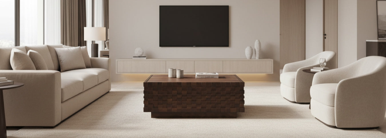 Moe’s Easton Storage Coffee Table Acacia Brown