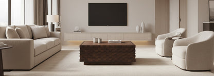 Moe’s Easton Storage Coffee Table Acacia Brown