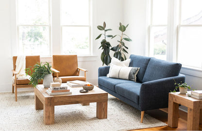 Moe’s Evander Natural coffee table lifestyle room view