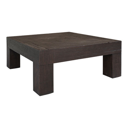 Moe’s Evander Rustic Brown coffee table angled view