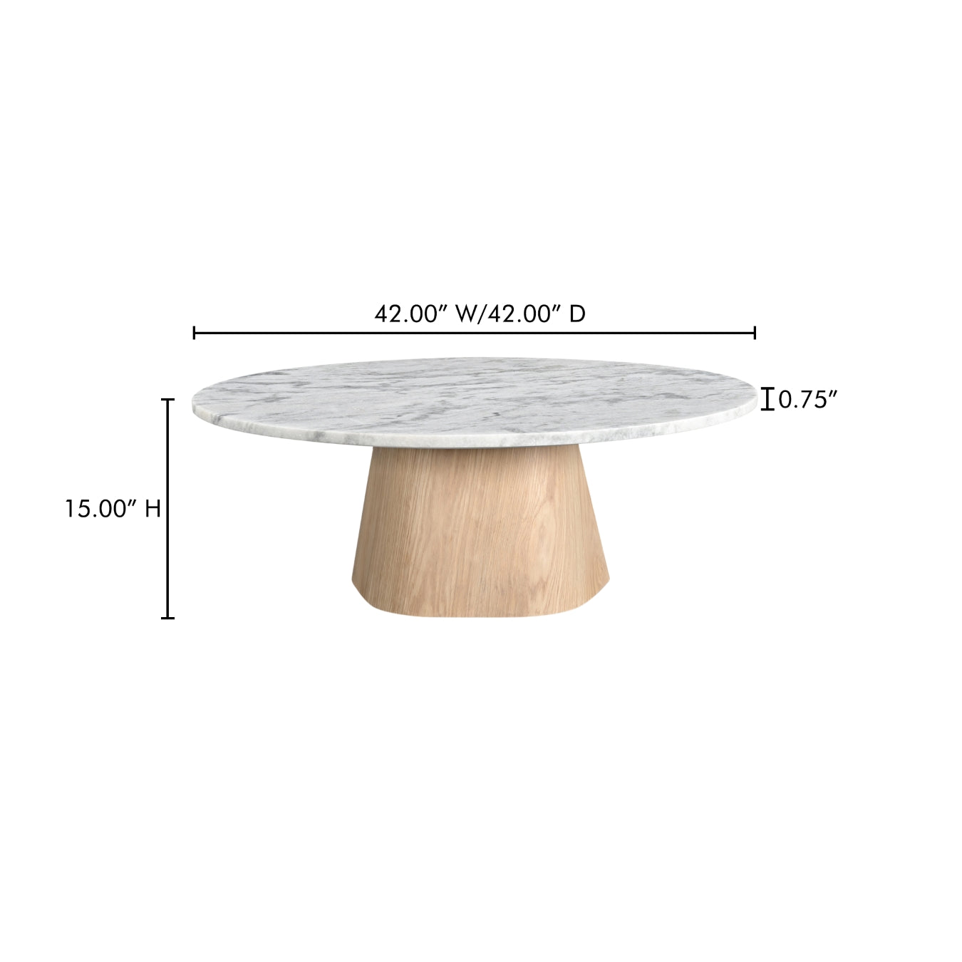 Moe’s Evelyn Coffee Table Ashen Grey