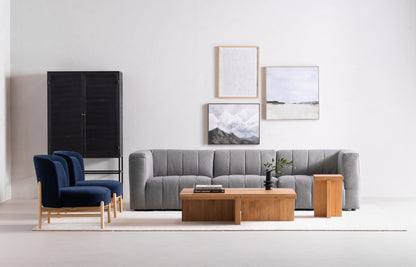 Moe’s Folke natural solid oak coffee table lifestyle