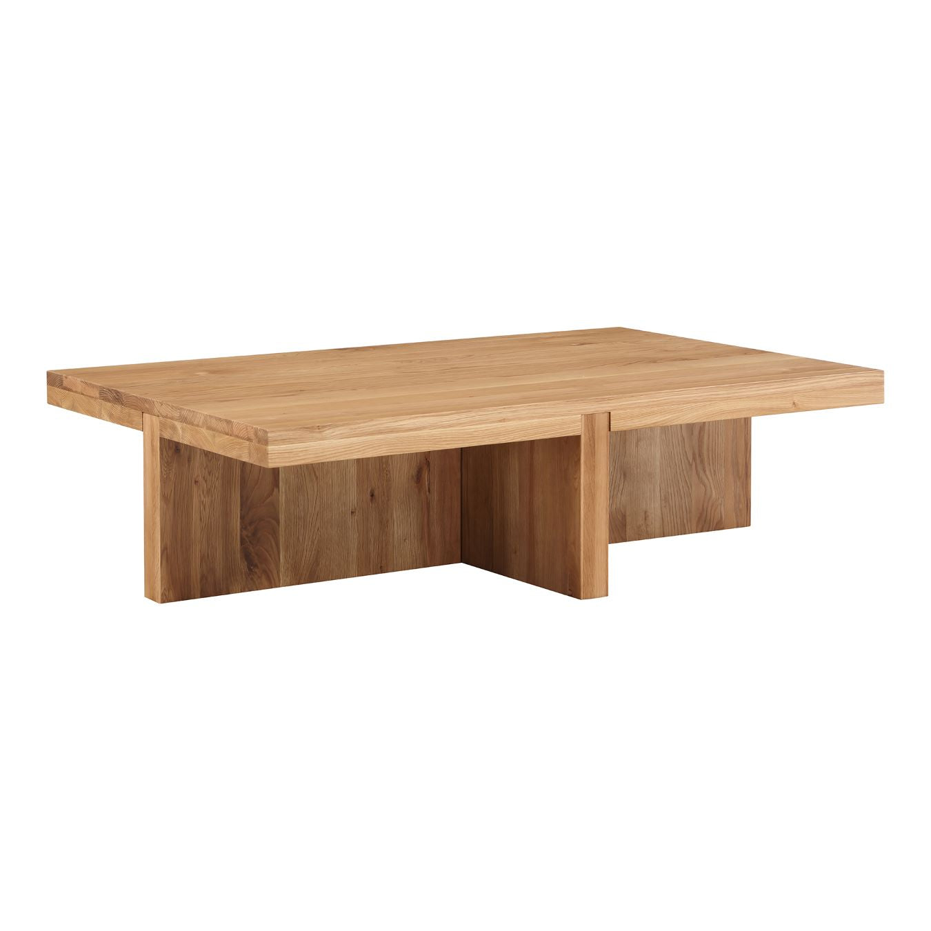 Moe’s Folke natural solid oak coffee table