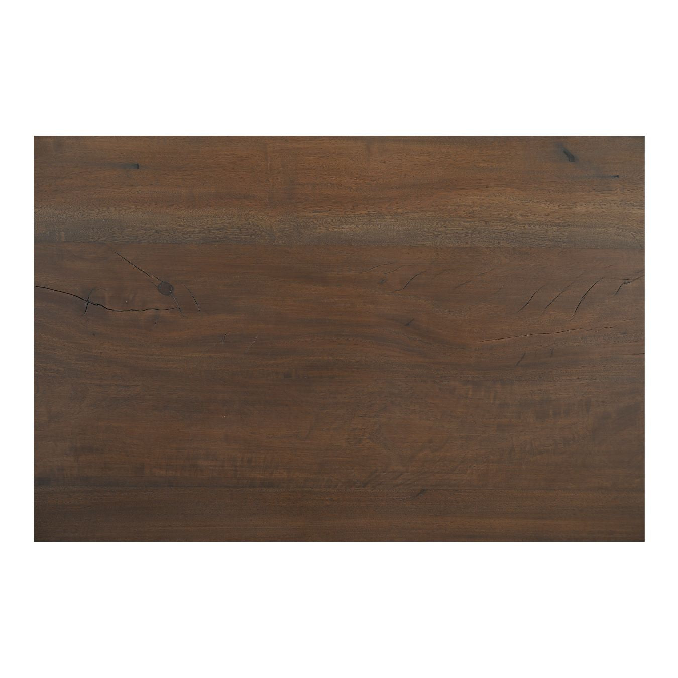 Moe’s Hadley coffee table warm brown wood grain detail