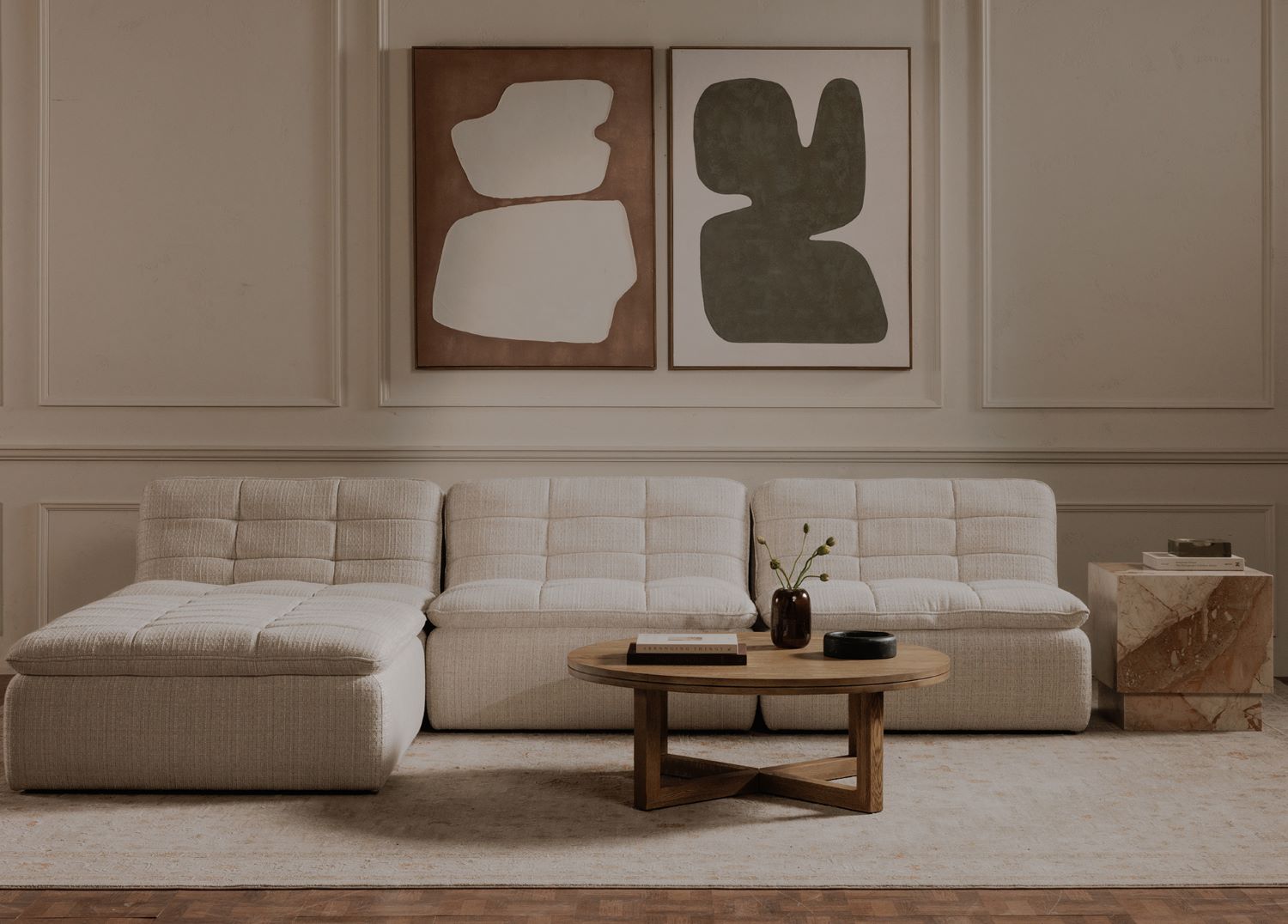 Moe’s Joel coffee table lifestyle room view
