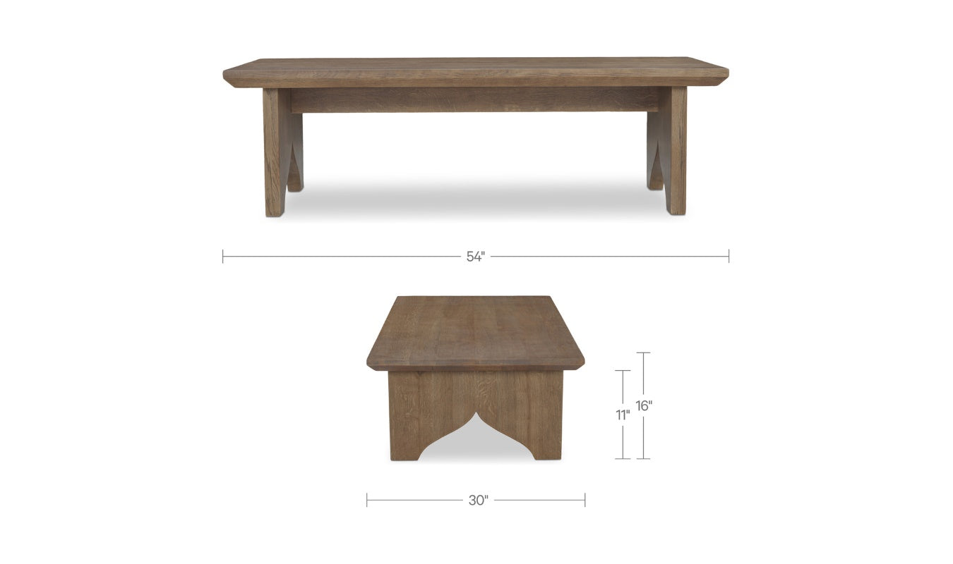 Moe’s Lake Solid Oak Brown Coffee Table