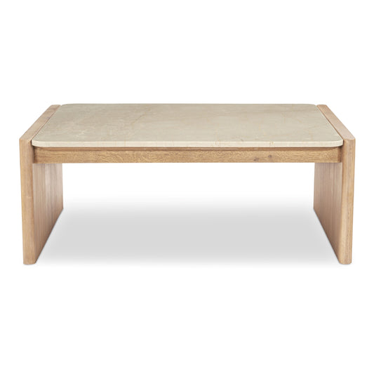 Moe’s Lane Coffee Table Oak Marble Natural