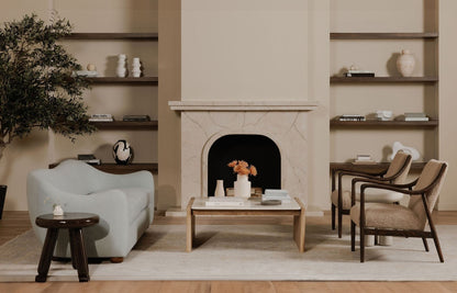 Moe’s Lane Coffee Table Oak Marble Natural