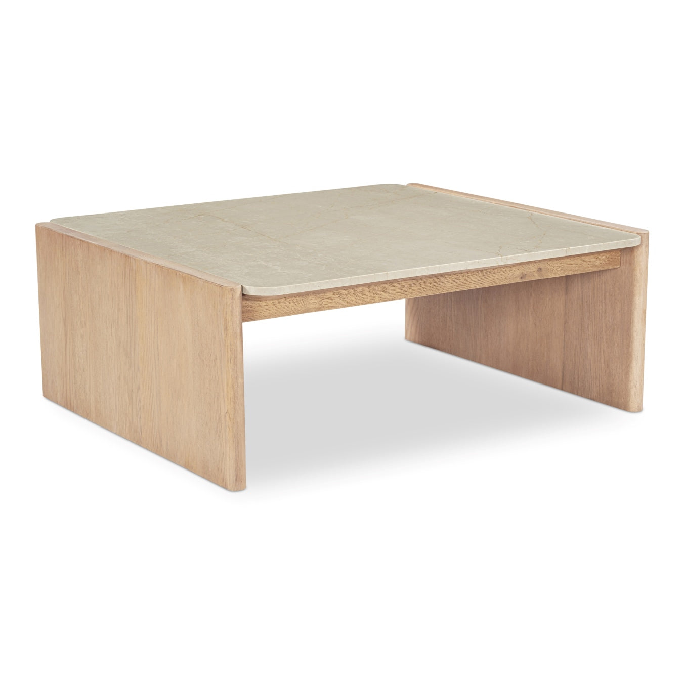 Moe’s Lane Coffee Table Oak Marble Natural