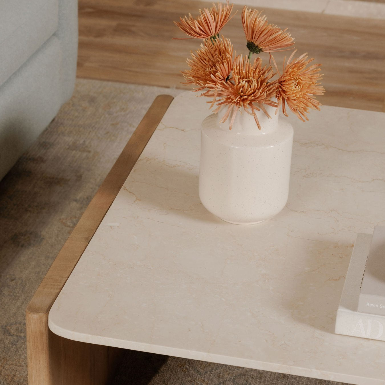 Moe’s Lane Coffee Table Oak Marble Natural