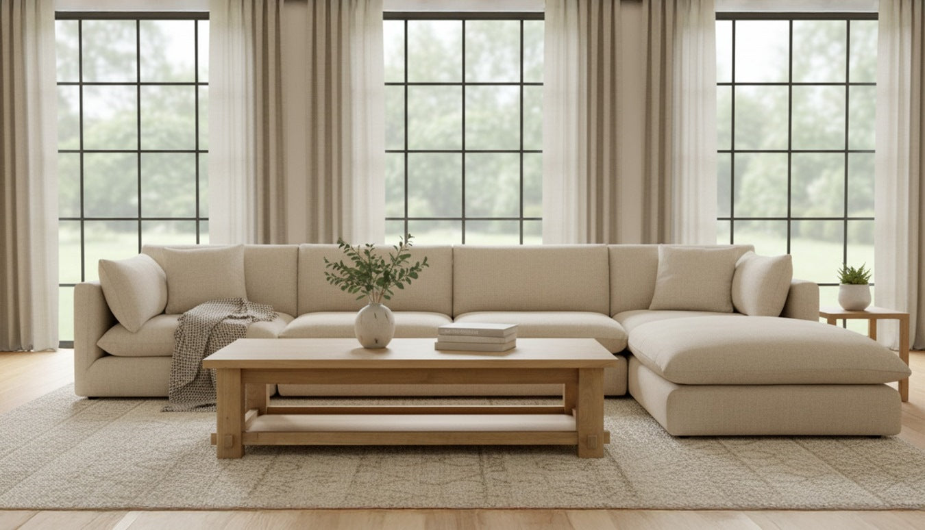 Moe’s Morey Coffee Table Oak Natural